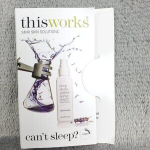 This Works Deep Sleep Pillow Spray 2.5ml/.08oz Travel Relax Fall Asleep Aroma